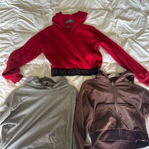 3 H&M GUESS Hoodies